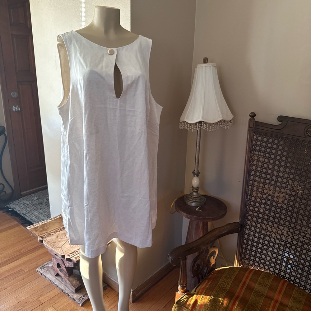 H&M White Mini Dress